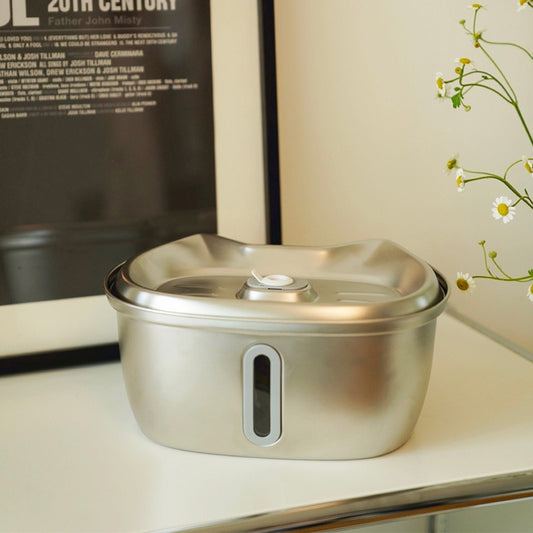 FlowFresh Water Fountain — Stainless Steel (3L)