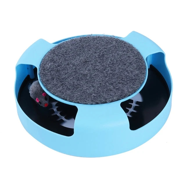 Spinning Mouse Puzzle Plate — Interactive Toy for Cats