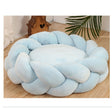 Pet kennel Fried Dough Twists dog kennel filling yarn cat kennel round universal mat detachable cat kennel dog kennel