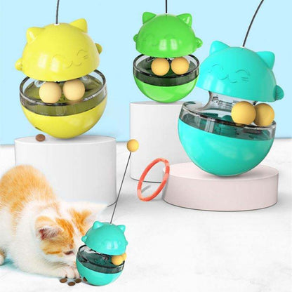 Interactive Treat Tumbler for Cats