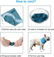 Dog Cooling Bandana Ice Pet Cooling Collar for Hiking Traveling Pet Supplies