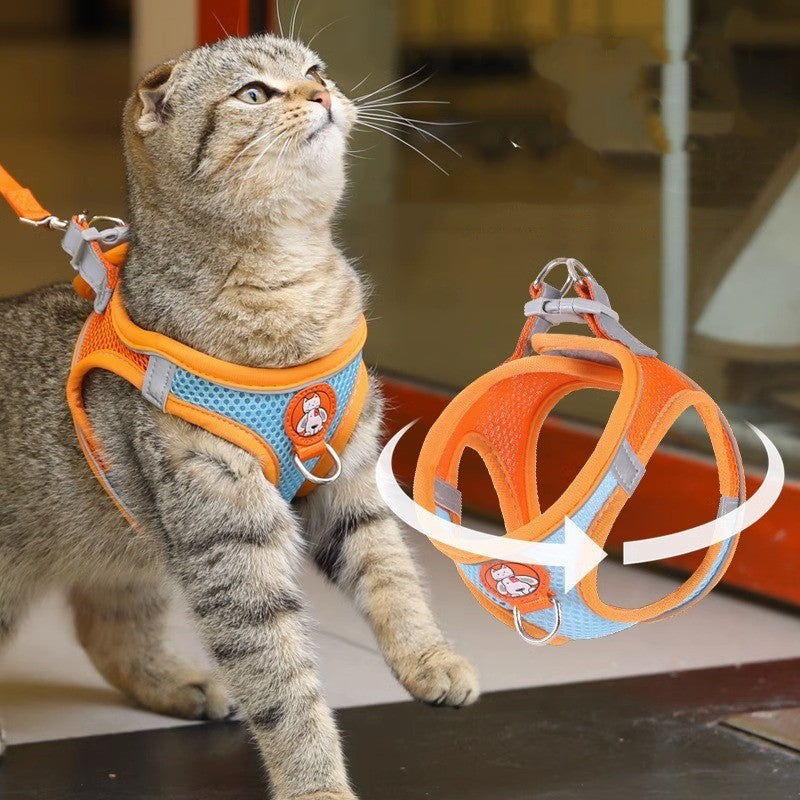 Reflective Harness Leash — Cats & Small Dogs
