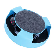 Rotating Cat Wheel Puzzle Game Fun Plate Mouse Teasing Cat Toy Shadowless Little Mouse Cat Toy Pet Supplies