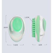 Dog Cat Bath Brush 2-in-1 Pet SPA Massage Comb Soft Silicone Pets Shower Hair Grooming Cmob Dog Cleaning Tool Pet Products