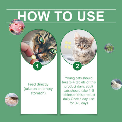 Cat Grass Tablets For Healthy Pets For Cats And Dogs To Absorb Nutrients Rich In Dietary Fiber Tablets