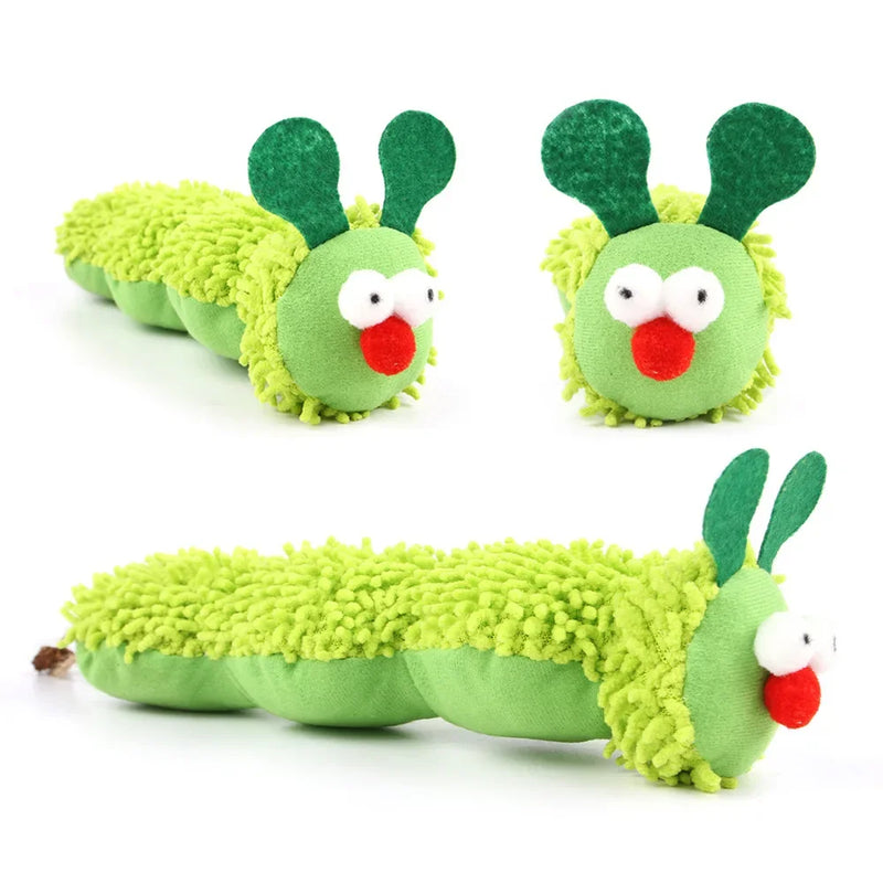 Cat Chew Toys Caterpillar Catnip Molar Toy Silvervine Cat Teaser Interaction Toy Clean Mouth Kitten Toy Pet Supplies Accessories
