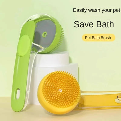 Pet Dog Bath Brush Cat Bath Brush Silicone Massage Shower Tool for Dogs Pet Supplies