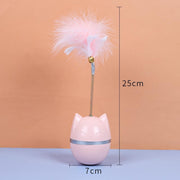 Hot selling feathers, cartoon cat eggs, tumbler toys, voice toys, cartoon cat toys