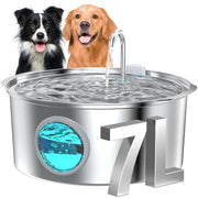 Stainless Steel Pet Water Dispenser with Large Capacity, Automatic Heating and Circulating Water for Cats and Dogs