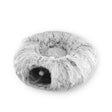 2-in-1 Plush Cat Tunnel Bed