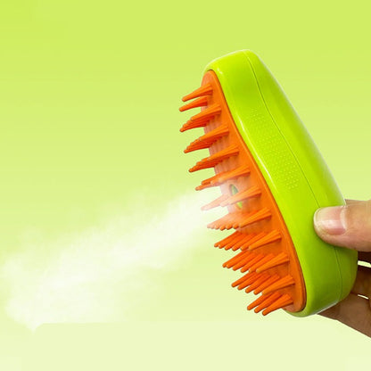 2-in-1 Pet Steam Brush