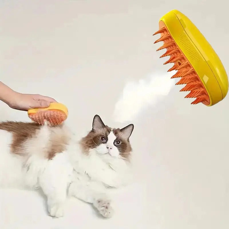 2-in-1 Pet Steam Brush