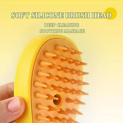 3 in 1 self-cleaning Massage Combs Effective cat steamy brush Pet dog steam brush