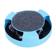Rotating Cat Wheel Puzzle Game Fun Plate Mouse Teasing Cat Toy Shadowless Little Mouse Cat Toy Pet Supplies