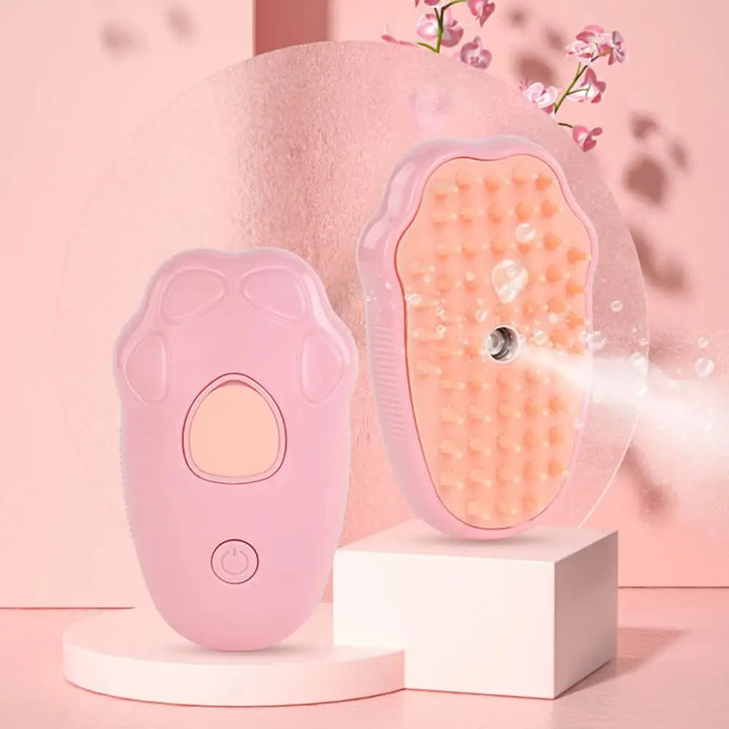 Cartoon Design Pet Brush Electric Cat Grooming Brush with Self Feature for Massage Removing Loose Hair 3 1 Steamy Cat Brush Hot