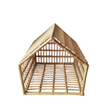 Handmade Rattan Woven Cat Nest Creative Rattan Cat Cage Dog House Rattan Woven Cat Cage Small Pet Bed