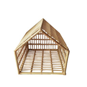 Handmade Rattan Woven Cat Nest Creative Rattan Cat Cage Dog House Rattan Woven Cat Cage Small Pet Bed